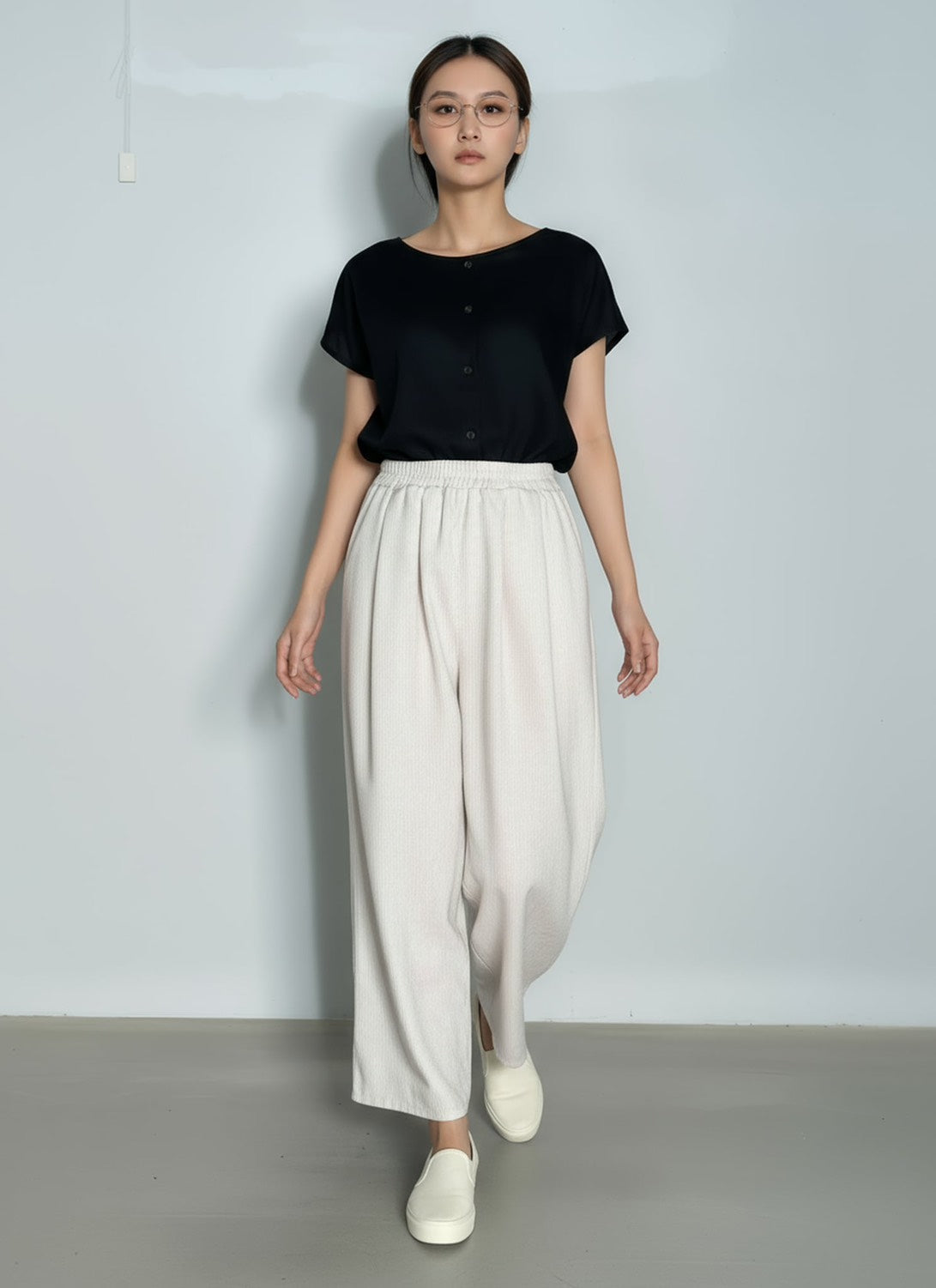 S161_เสื้อเชิ๊ตผ้าโทเรเนื้อบาง สีสุภาพ เรียบดูดีได้ทุกวัน