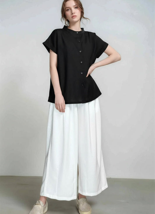 S31_เสื้อเชิ๊ตผ้าโทเร เนื้อผ้าบางเบา ใส่สบายตลอดวัน