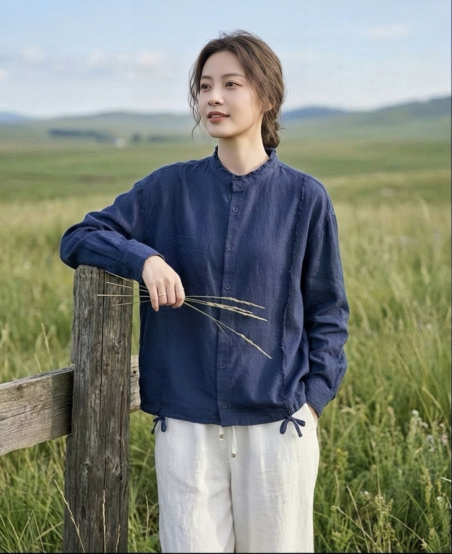 เสื้อแขนยาวสีพื้น