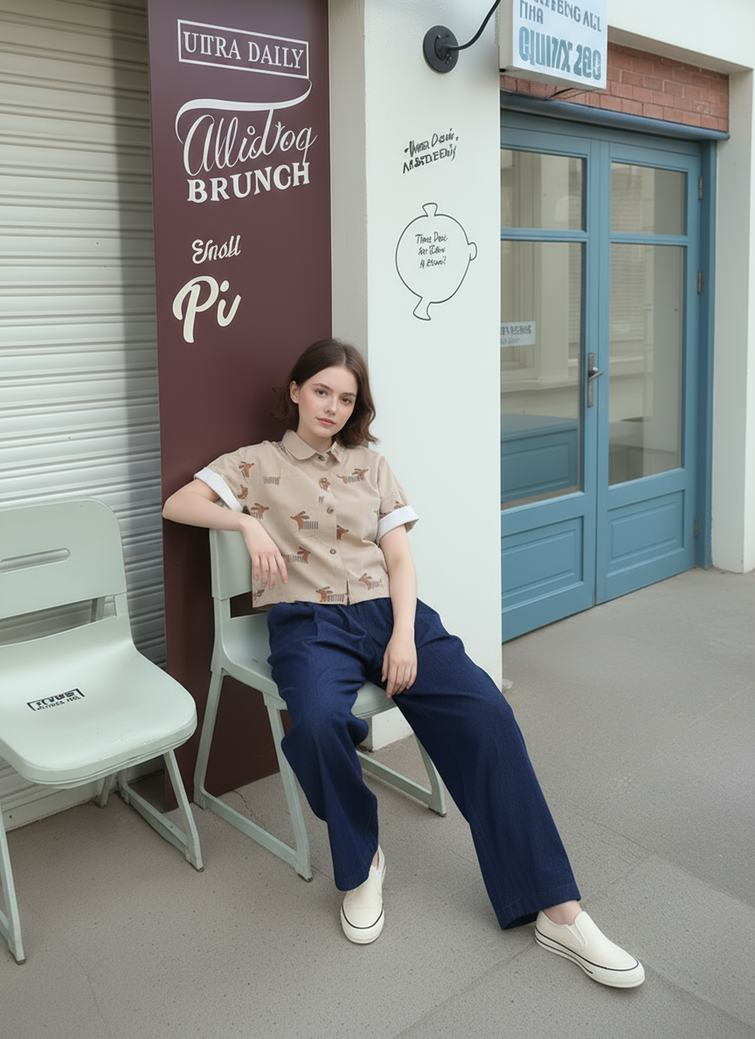 Comfortable printed twill