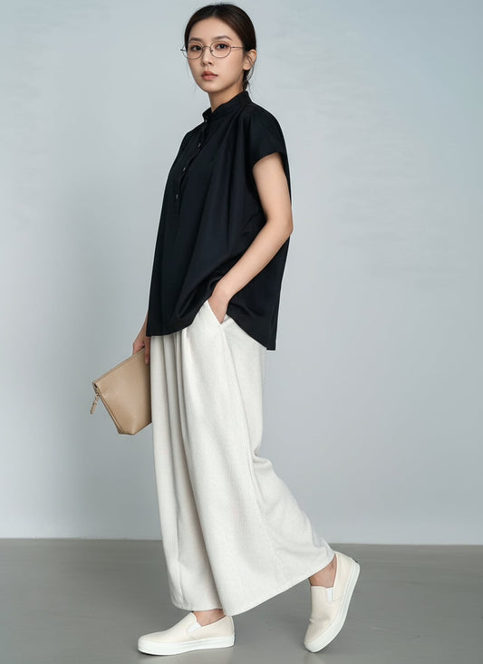 S35_คลีนมินิมัลกระตุกบ่า ใส่สบายทุกโอกาส