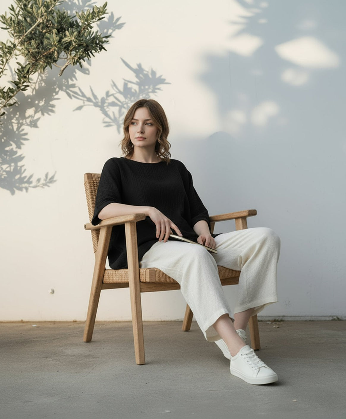 S428_Crinkled Double Gauze Cotton Shirt