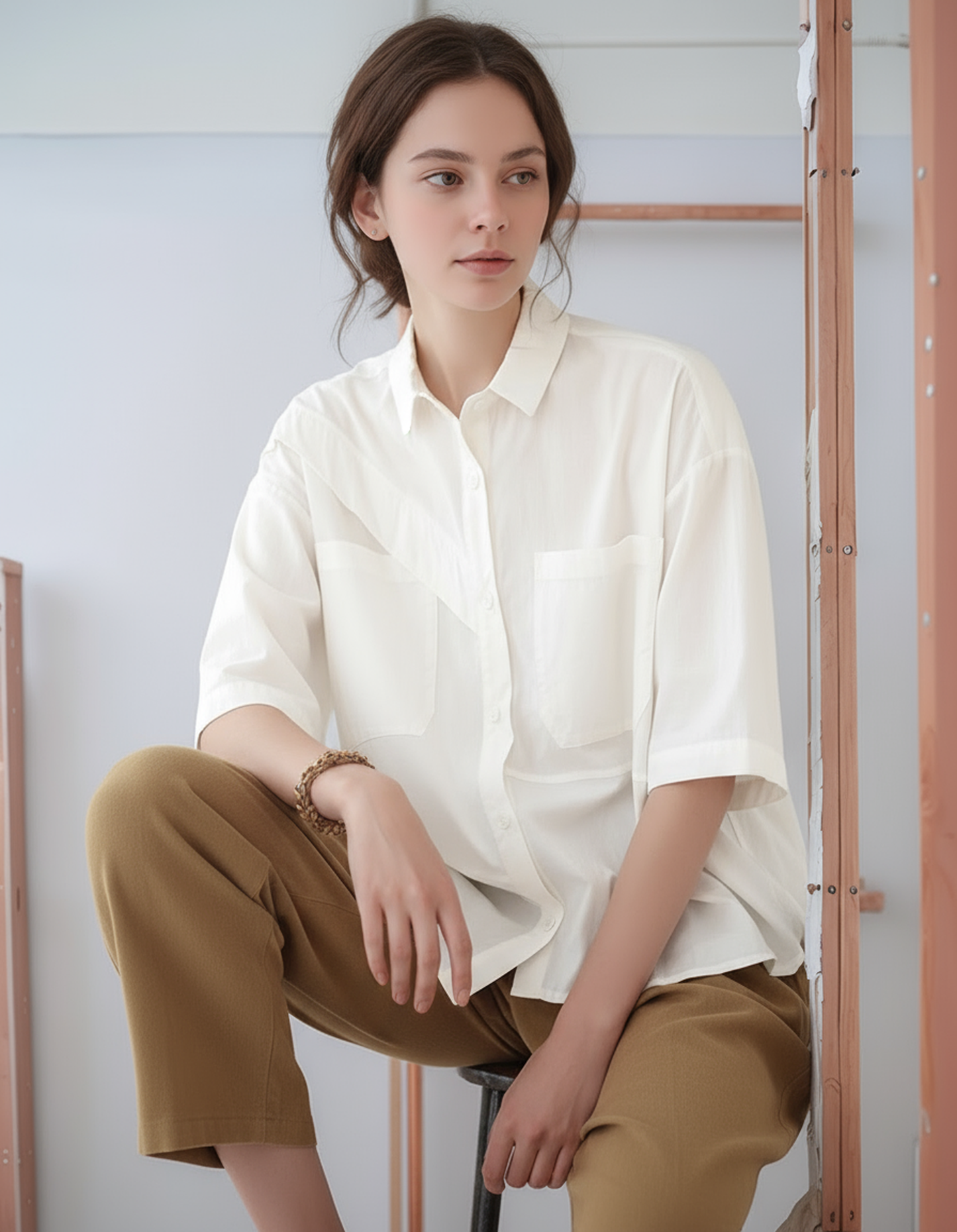 S389_Asymmetrical Yoke Shirt