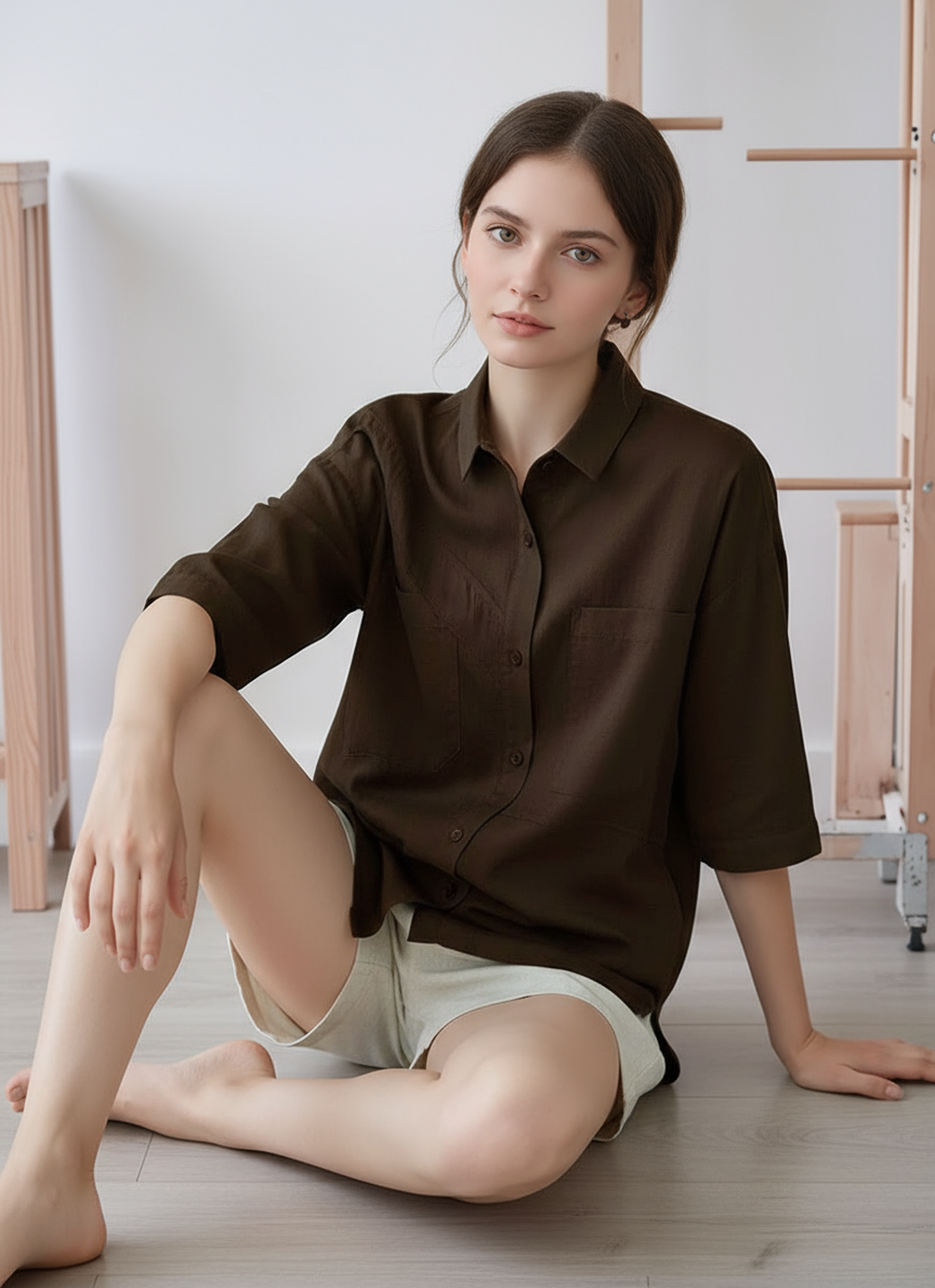 S389_Asymmetrical Yoke Shirt