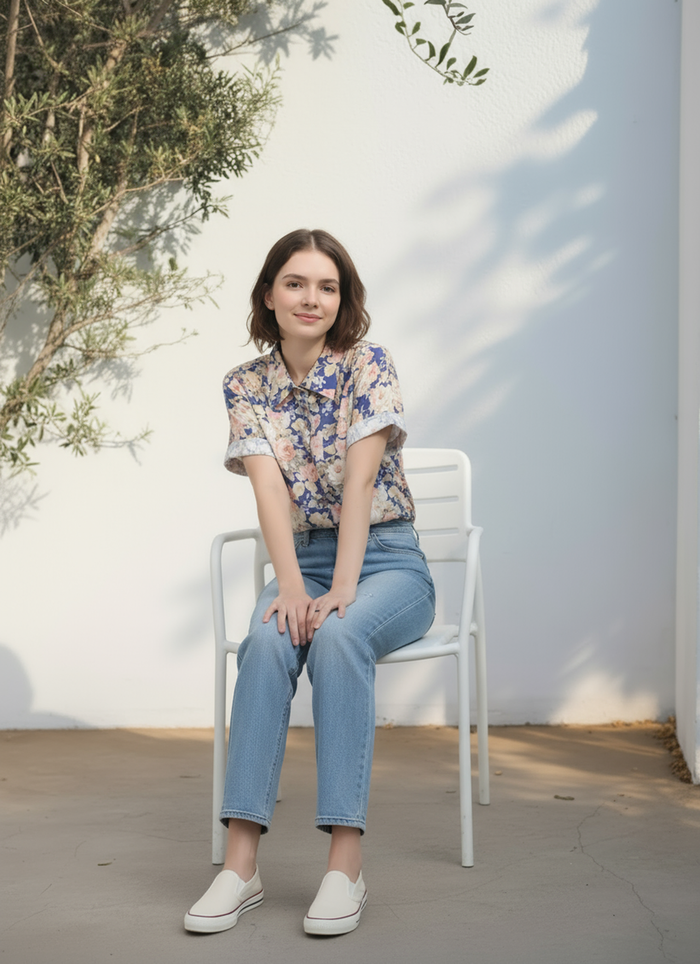 S444_Vintage Rose Cotton Twill Shirt