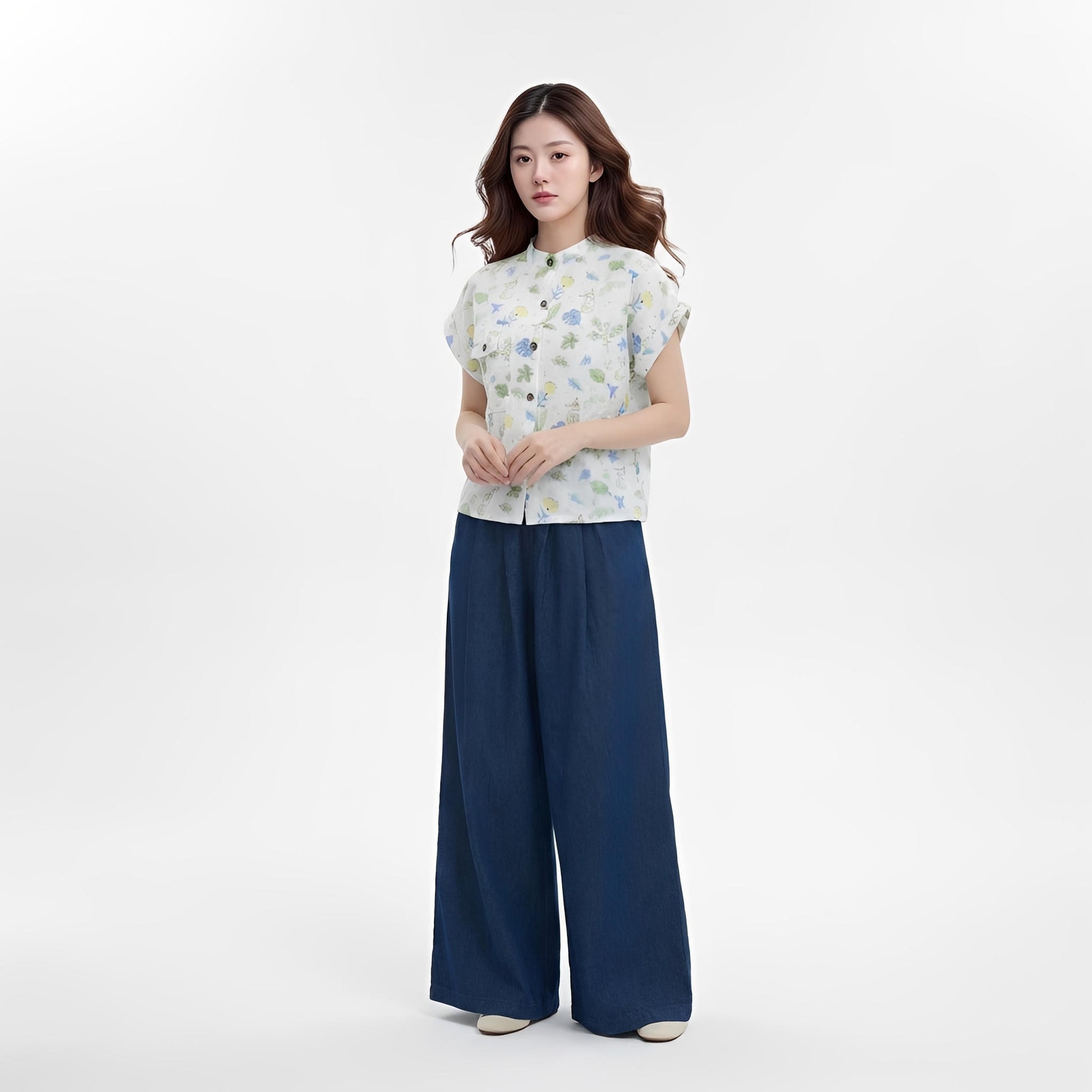 S446_Forest Friend Cotton Twill Printed Shirt - PALIN2559