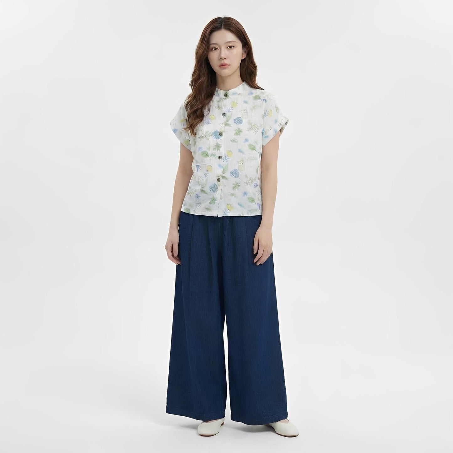 S446_Forest Friend Cotton Twill Printed Shirt - PALIN2559