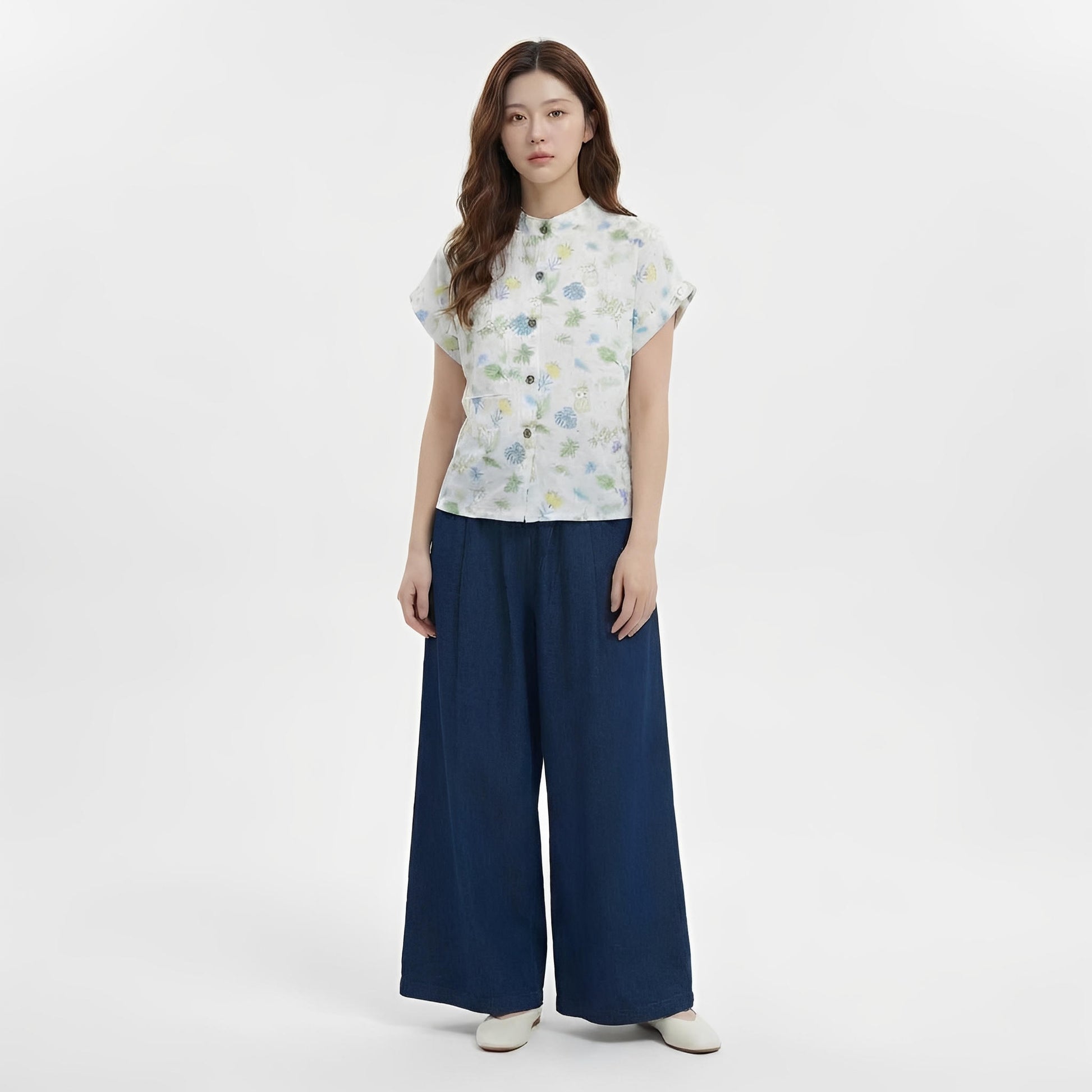 S446_Forest Friend Cotton Twill Printed Shirt - PALIN2559