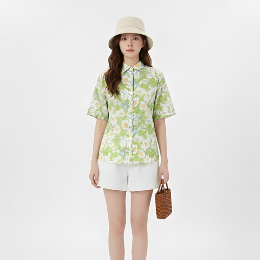 S439_Floral Breeze Cotton Twill Shirt