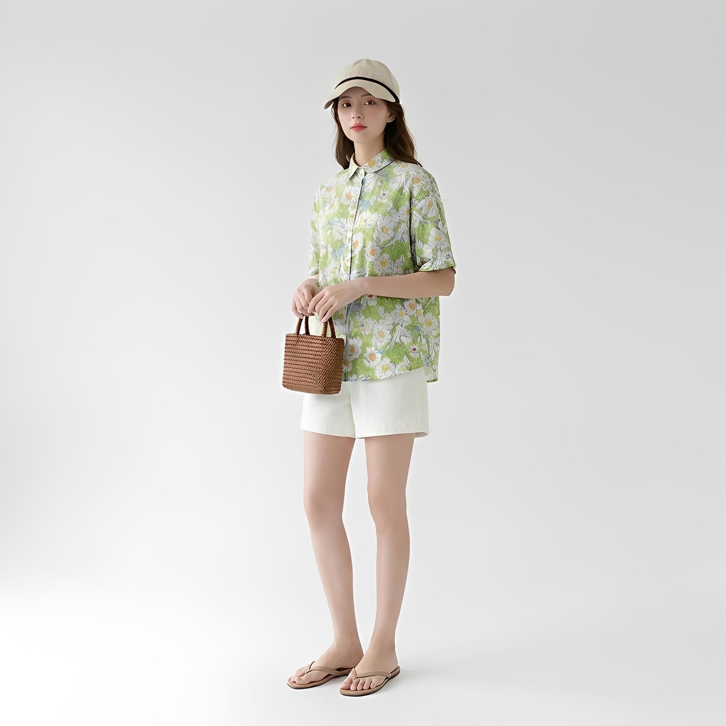 S439_Floral Breeze Cotton Twill Shirt