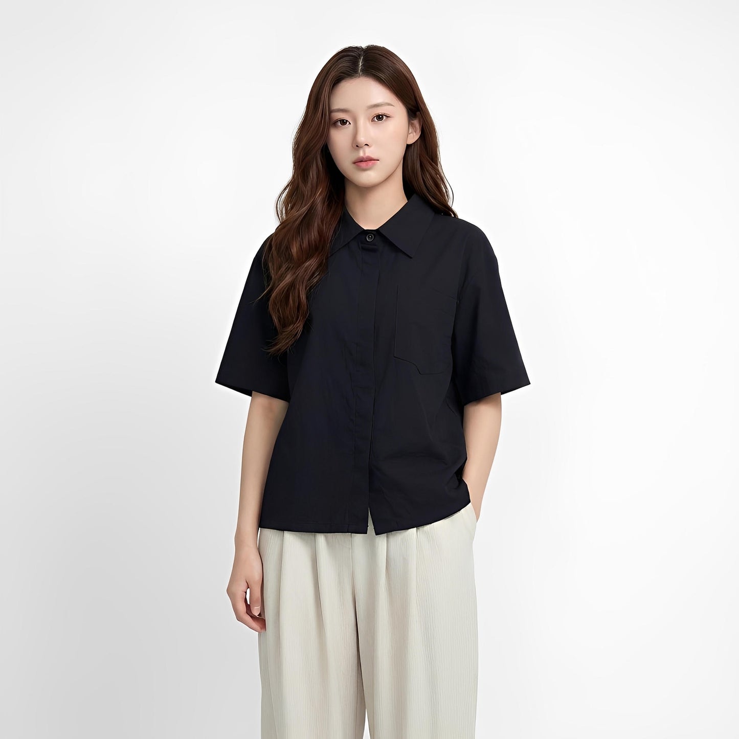 S09_วอชเชอร์คอปกกระดุมซ่อน โทนมินิมัลเนี๊ยบพรีเมียม