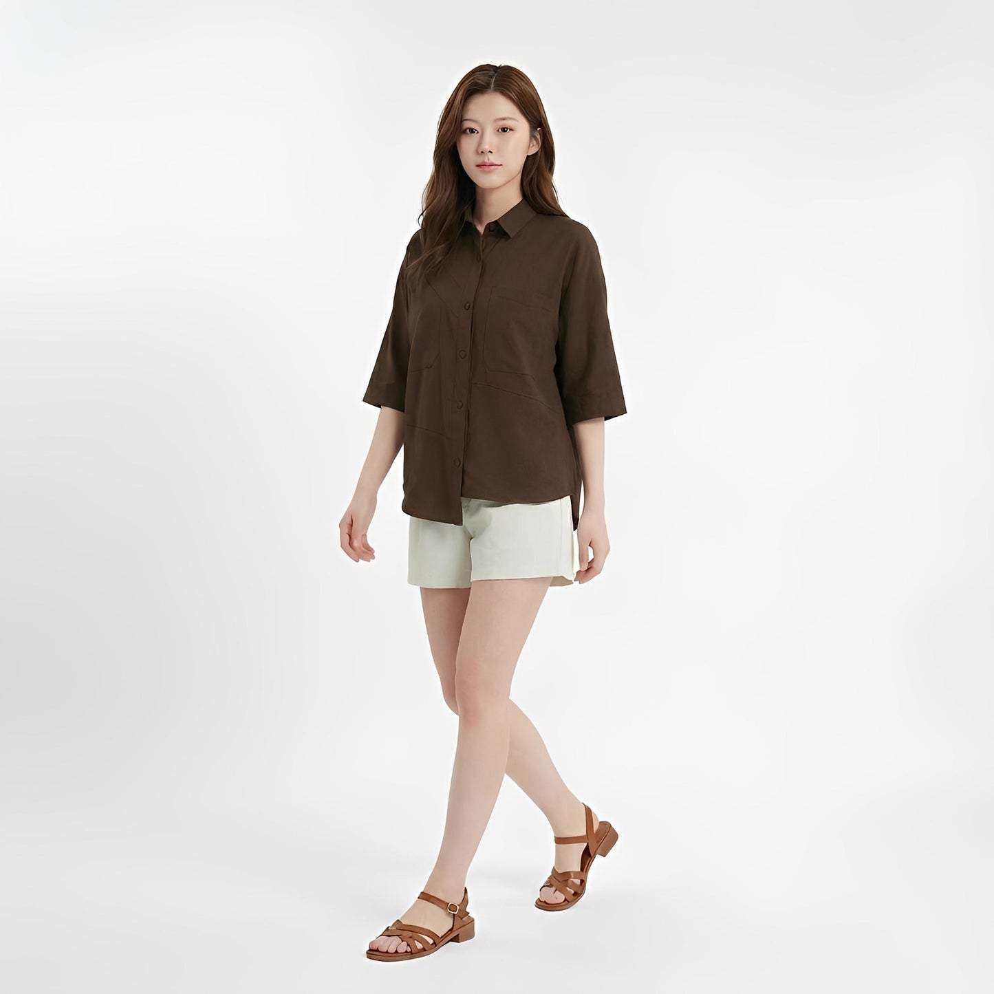 S389_Everyday Structure Washer Cotton Shirt - PALIN2559