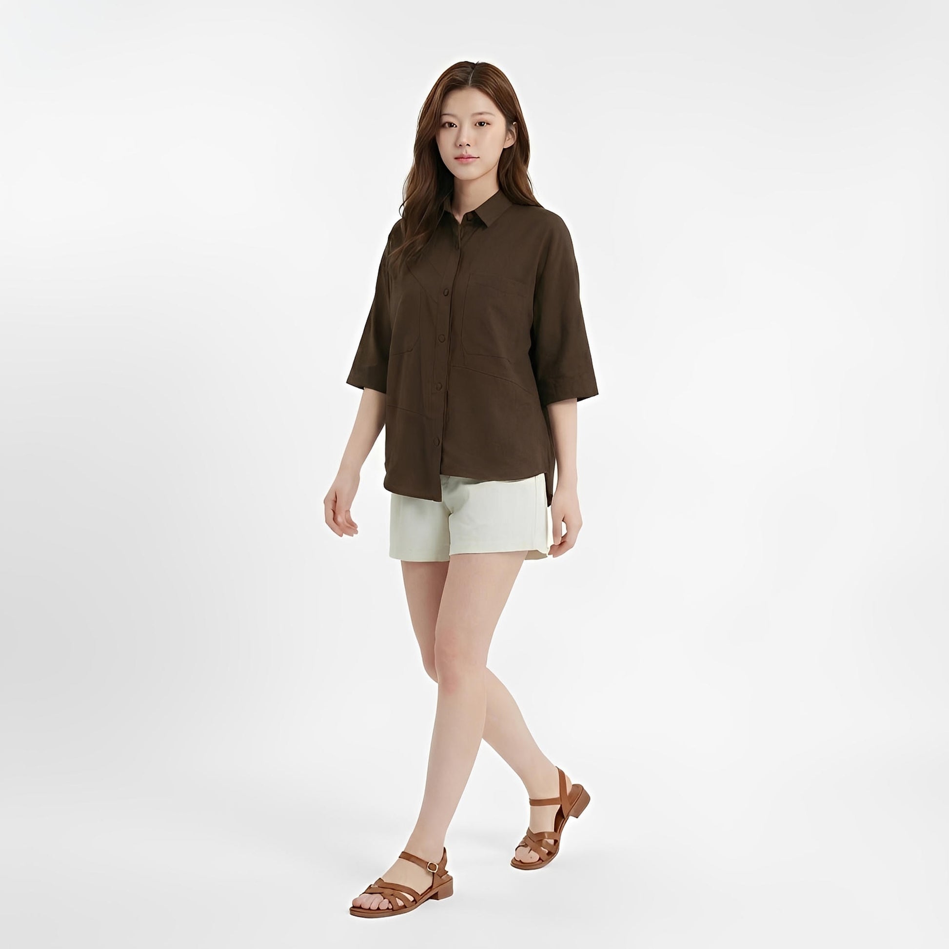 S389_Everyday Structure Washer Cotton Shirt - PALIN2559