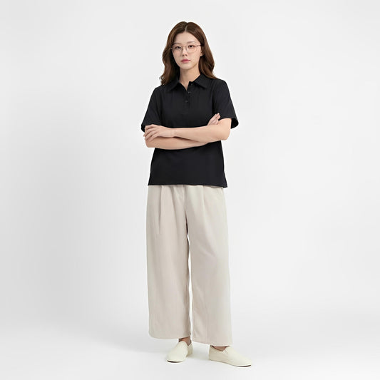 S43_เสื้อเชิ้ตผ้าโทเรคอปกมินิมัล (Classic Minimal Tetoron Shirt)