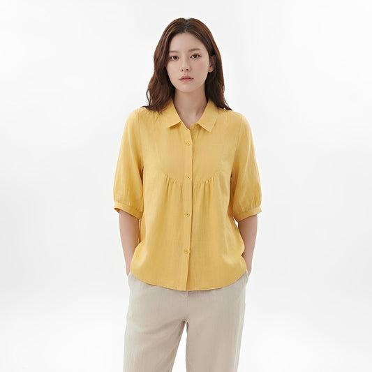 S388_Yoke Shirt with Gathering Detail - PALIN2559