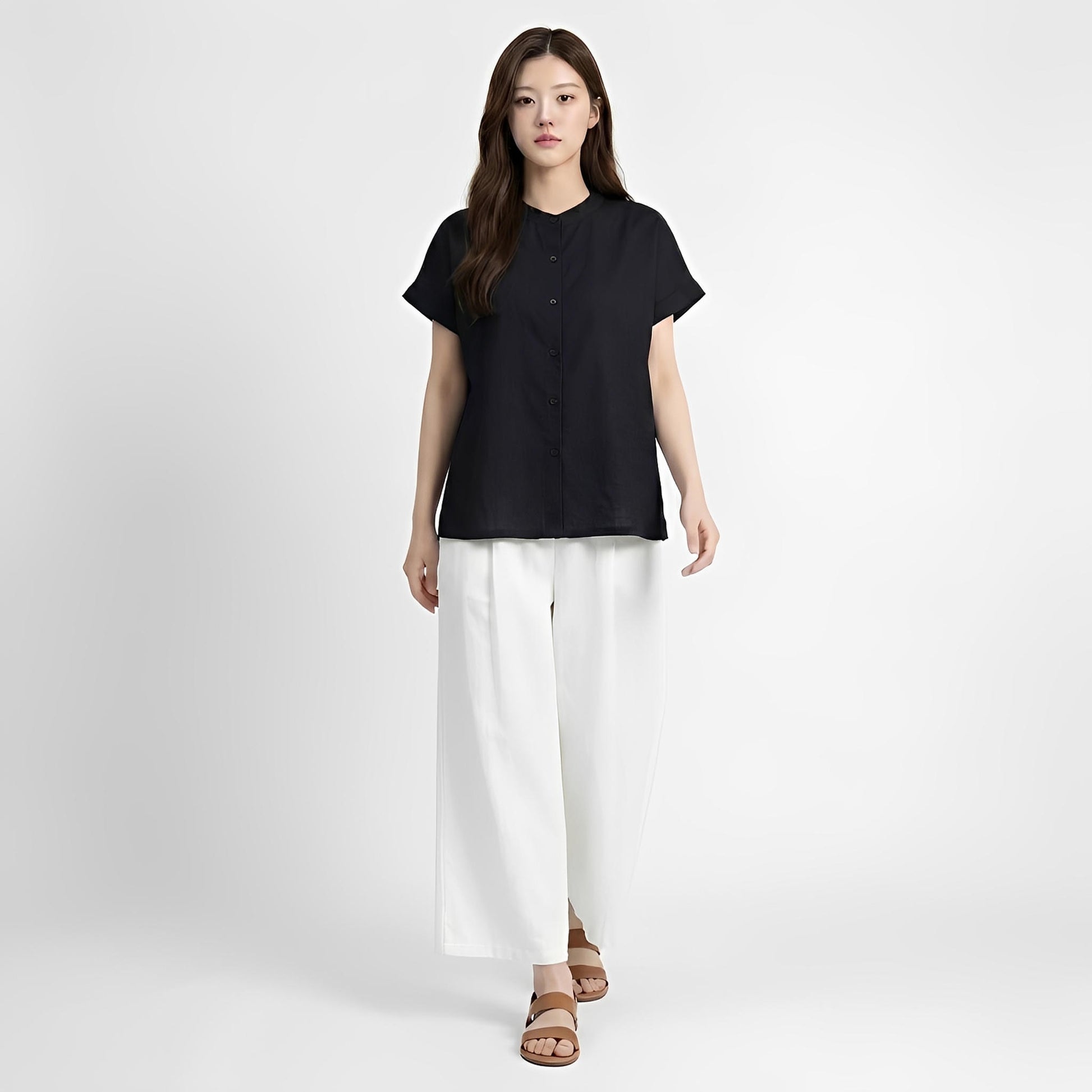 S31_เสื้อเชิ๊ตผ้าโทเร เนื้อผ้าบางเบา ใส่สบายตลอดวัน - PALIN2559