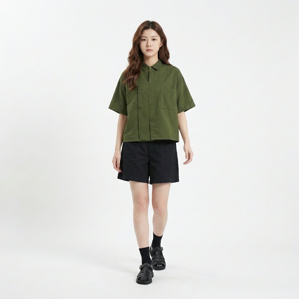 S395_Soft cotton washer Collar combined with Chinese collar - PALIN2559