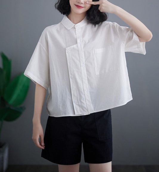 S395_Soft cotton washer Collar combined with Chinese collar - PALIN2559