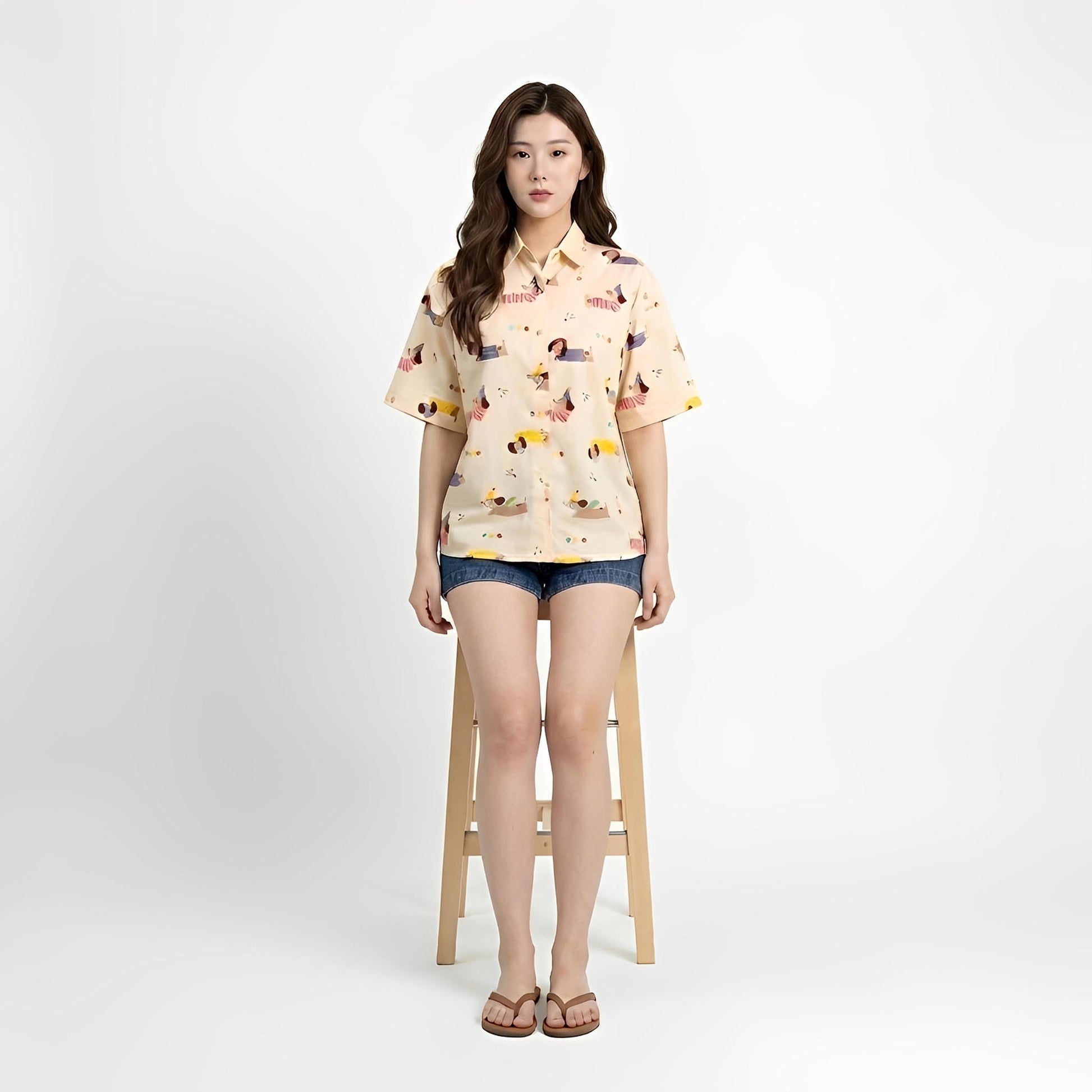 S449_Party Dog Twill Cotton Shirt - PALIN2559